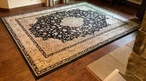 lot 60 image: 6 Rug Bundle -2 Bazzar Area Rugs and 4 Mohawk Home Small Rugs  - Black & Ivory and Black & Brown