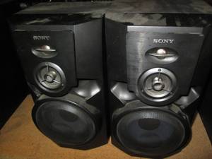 lot 120 image: Sony SS-MG110 speaker system speake...