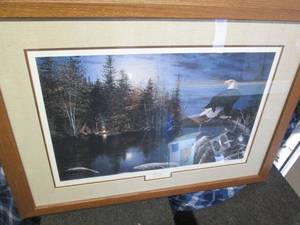 lot 231 image: Reflections framed and double mat...
