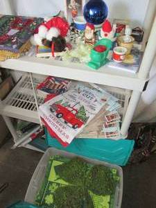 lot 234 image: Christmas decor, holiday garden fla...