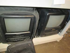 lot 241 image: (2) Travel TVVHS combo units, one ...