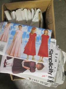 lot 243 image: Variety of vintage sewing patterns...