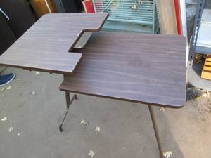 lot 203 image: Vintage Wood grain style portable s...