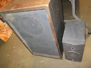 lot 275 image: Large DLK speaker and smaller Harmo...