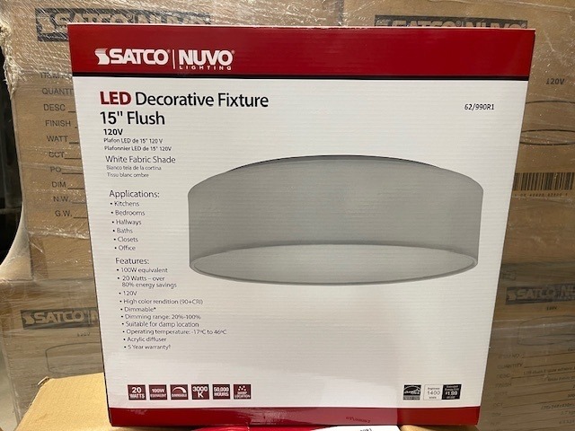 lot 59 image: 2 - Nuvo 15 LED Decorative Light Fixtures