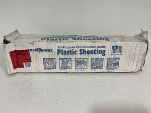 lot 17 image: Plastic Sheeting 6FT x 100 FT Black 6 Mil