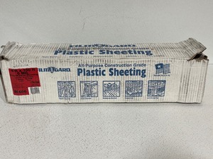 lot 18 image: Plastic Sheeting 6FT x 100 FT Black 6 Mil