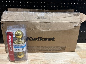 lot 49 image: Kwikset Bed and Bath Door Knobs - Quantity of 6