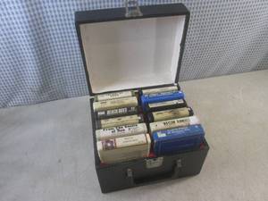 lot 134 image: (BS) Vintage 8-Track Case Full of 8...