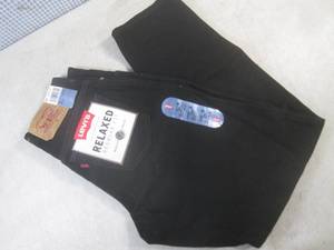 lot 139 image: (BS) New Pair of Black Levis Relax...