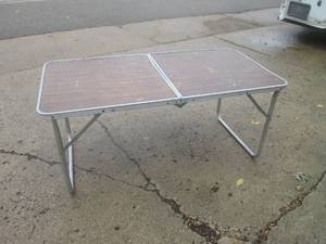 lot 163 image: (RMC) Folding Portable Table 48 x ...