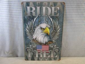 lot 178 image: (EC1) Ride Free Metal Sign 11 12 ...