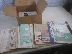 lot 206 image: (A-3) Assortment of Vintage Sheet M...