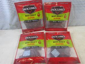 lot 235 image: (B-2) 4 Bags of Jack Links Jalapeno...