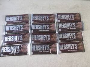 lot 239 image: (B-1) 12 Hersheys Milk Chocolate C...