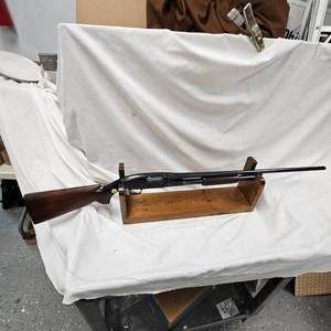 lot 33 image: Winchester Model 12, 20ga, Retaining 96% Original Bluing and Light Chip in Top of Butt Plate..