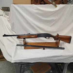 lot 34 image: Remington Model 58, 12 ga in 96% Condition wSlug & Bird Barrel Combo