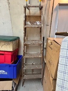lot 134 image: Wood Step Ladder