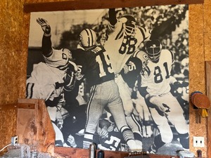 lot 29 image: Vikings Vs. Packers Picture Printed on 2 Pieces of 18 Masonite Board