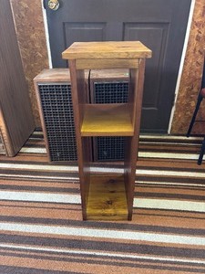 lot 33 image: Wooden Speaker Stand