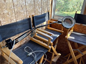 lot 62 image: Magnifying Lamp (Chairs Not Included)