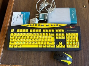 lot 66 image: Wireless Keyboard and Imation Super Disk Drive