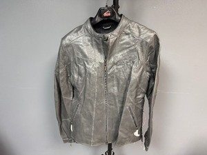 lot 31 image: Hein Gericke-Lajolla Gray Leather Jacket - Womens Size 12