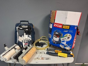 lot 35 image: Ryobi 1 Gallon Duet Power Paint Tool System