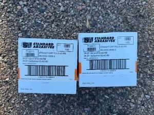lot 109 image: Standard Abrasives Straight Cart Rolls AO-RB. Two Boxes 100Box.