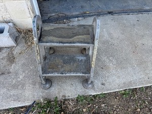 lot 26 image: Two Step Rolling Ladder