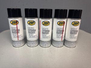 lot 54 image: Zep White Lithium Grease (5 Spray Cans)