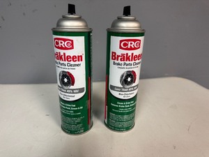 lot 57 image: CRC Brakleen. Two Full Bottles.  Missing Caps.