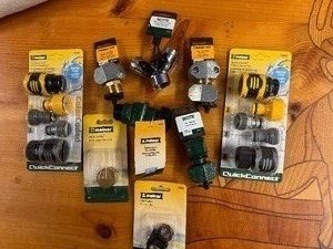 lot 143 image: Melnor Hose Connector, Swivel Hose Connector, Two Way Valves, Hose Menders