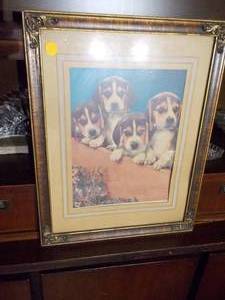 lot 62 image: Matted and Framed Print