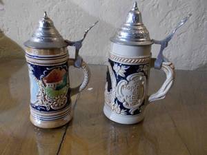 lot 92 image: Beer steins