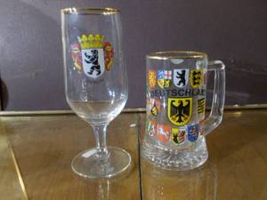 lot 95 image: Wine glass and matching mug