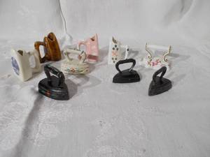 lot 178 image: Vintage iron salt and pepper shakers