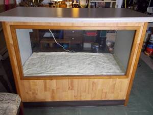 lot 266 image: Glass front display cabinet