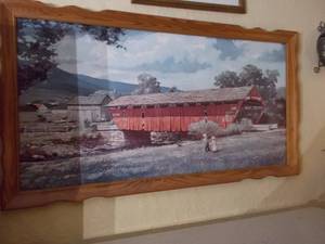 lot 267 image: Covered bridge couch picture