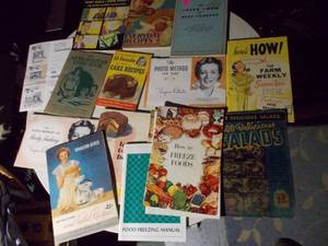 lot 330 image: Vintage cookbooks