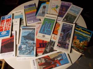 lot 332 image: Vintage maps and advertisements of places