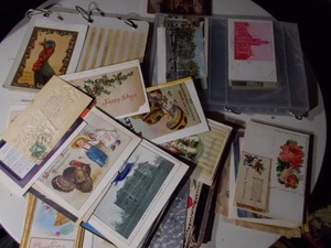 lot 342 image: Album with postcards and more