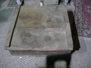 lot 389 image: Vintage wooden storage box