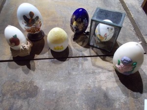 lot 205 image: These are a collection of assorted decorative eggs