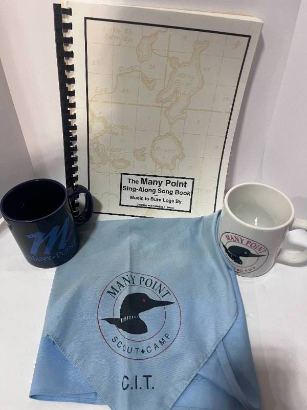 lot 87 image: Vintage Many Point Scout Camp Memorabilia