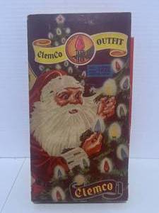 lot 27 image: Vintage Clemco Christmas Lights in Box Lights not working