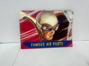 lot 54 image: 1937 HJ Heinz Co Famous Air Pilots Stamp Card Booklet with letter and 2 Stamps
