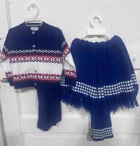 lot 63 image: Two 1960s Baby Sweater Outfits. Never Worn So cute