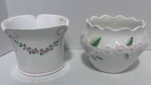 lot 100 image: Two Ceramic Planters