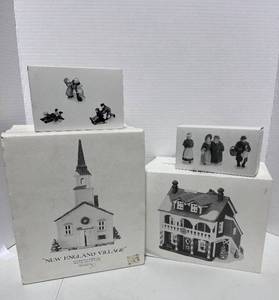 lot 109 image: Heritage Village Collection Department 56 Two Buildings and Accessories